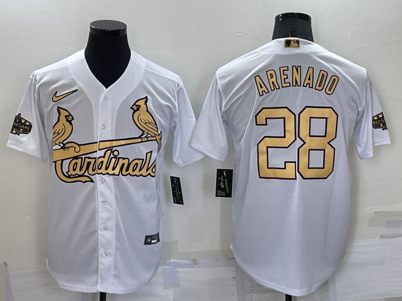 Men St.Louis Cardinals #28 Arenado White 2022 All Star Nike MLB Jersey